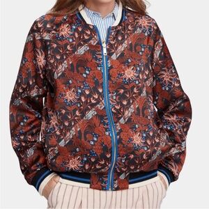 Scotch & Soda Reversible Floral Bomber Jacket